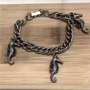 Hand made Seahorse Charm Bracelet Hanging Charms